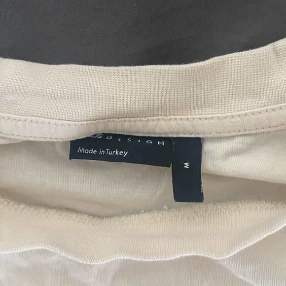 Mens cream Asos graphic tshirt size M - Picture 3 of 3